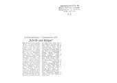 „Schrift und Körper"