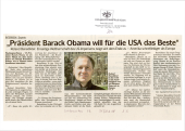 „Präsident Barack Obama will für die USA das Beste"