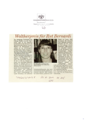 Waltherpreis für Rut Bernardi