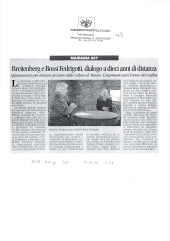 Breitenberg e Bossi Fedrigotti, dialogo a dieci anni di distanza
