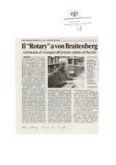 Il "Rotary" a von Braitenberg