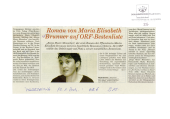 Roman von Maria Elisabeth Brunner auf ORF-Bestenliste