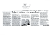 Kofler, il poeta che "viveva" due lingue