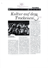 Kultur auf dem Trockenen