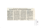 Zu Überdruss und Krippensehnsucht