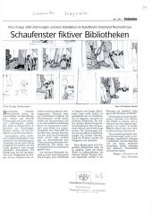 Schaufenster fiktiver Bibliotheken