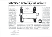 Schreiber, Graveur, ein Humorist