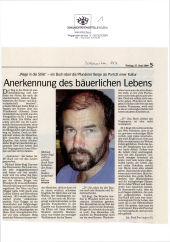 Anerkennung des bäuerlichen Lebens