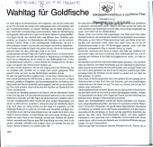 Wahltag für Goldfische