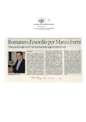 Romanzo d'esordio per Marco Forni