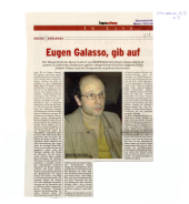 Eugen Galasso, gib auf