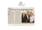 Körner-Preis für zwei junge Südtirolerinnen