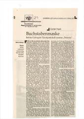 Buchstabenmaske