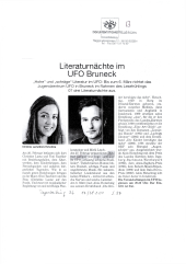 Literaturnächte im UFO Bruneck