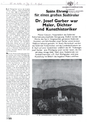 Dr. Josef Garber war Maler, Dichter und Kunsthistoriker