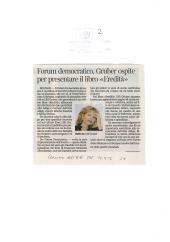 Forum democratico, Gruber ospite per presentare il libro "Eredità"