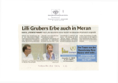 Lilli Grubers Erbe auch in Meran