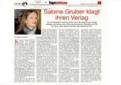 Sabine Gruber klagt ihren Verlag