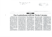 Das Landestheater trifft die Tiroler Literatur