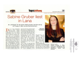 Sabine Gruber liest in Lana