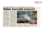 Malser Journalist ermordet