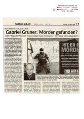 Gabriel Grüner: Mörder gefunden?
