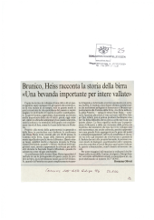 Brunico, Heiss racconta la storia della birra