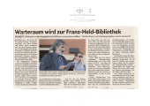 Warteraum wird zur Franz-Held-Bibliothek