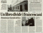 Un libro divide i francescani