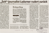 "Zeit"-Journalist Ladurner rudert zurück