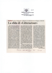 La sfida di "Litteraetour"