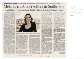 Melandri: "Amori sofferti in Sudtirolo"