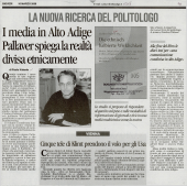 I media in Alto Adige Pallaver spiega la realtá divisa etnicamente