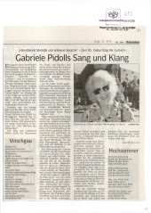 Gabriele Pidolls Sang und Klang