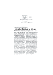 Literatur-Festival in Meran