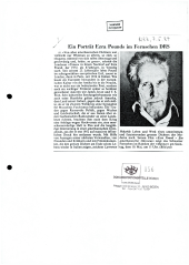 Ein Porträt Ezra Pounds im Fernsehen DRS