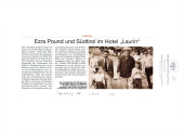 Ezra Pound und Südtirol im Hotel "Laurin"