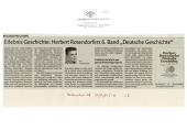 Erlebnis Geschichte: Herbert Rosendorfers 6. Band "Deutsche Geschichte"