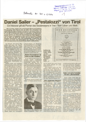 Daniel Sailer - "Pestalozzi" von Tirol