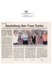 Ausstellung über Franz Tumler