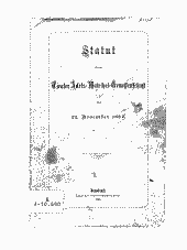 Statut für die Tiroler Adels-Matrikel-Genossenschaft vom 22. November 1882