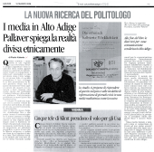 I media in Alto Adige Pallaver spiega la realtá divisa etnicamente