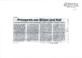 Prosapreis von Brixen und Hall