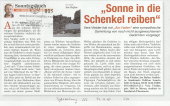 "Sonne in die Schenkel reiben"