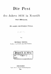 Die Pest des Jahres 1636 in Neustift bei Brixen 