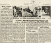 Karrner, Kleinbürger und der liebe Gott