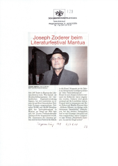 Joseph Zoderer beim Literaturfestival Manuta