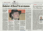 Zoderer: "Il Duce? In un museo"