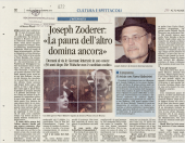 Joseph Zoderer: "La paura dell'altro domina ancora"