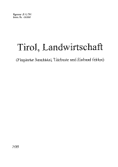 Tirol, Landwirtschaft